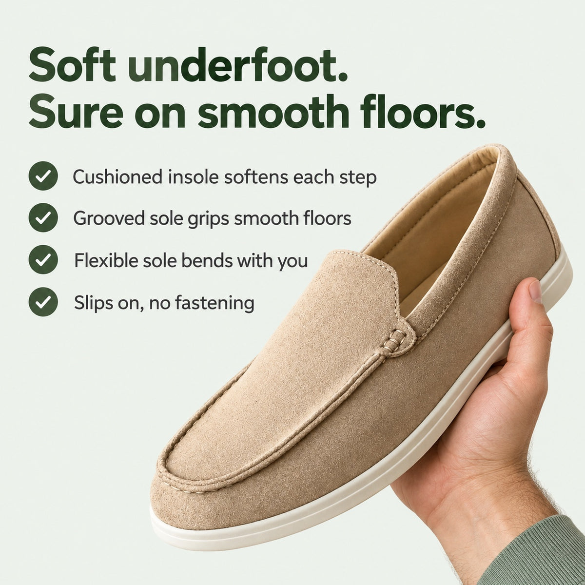 Abraham – Men's Non-Slip Loafers, key benefits