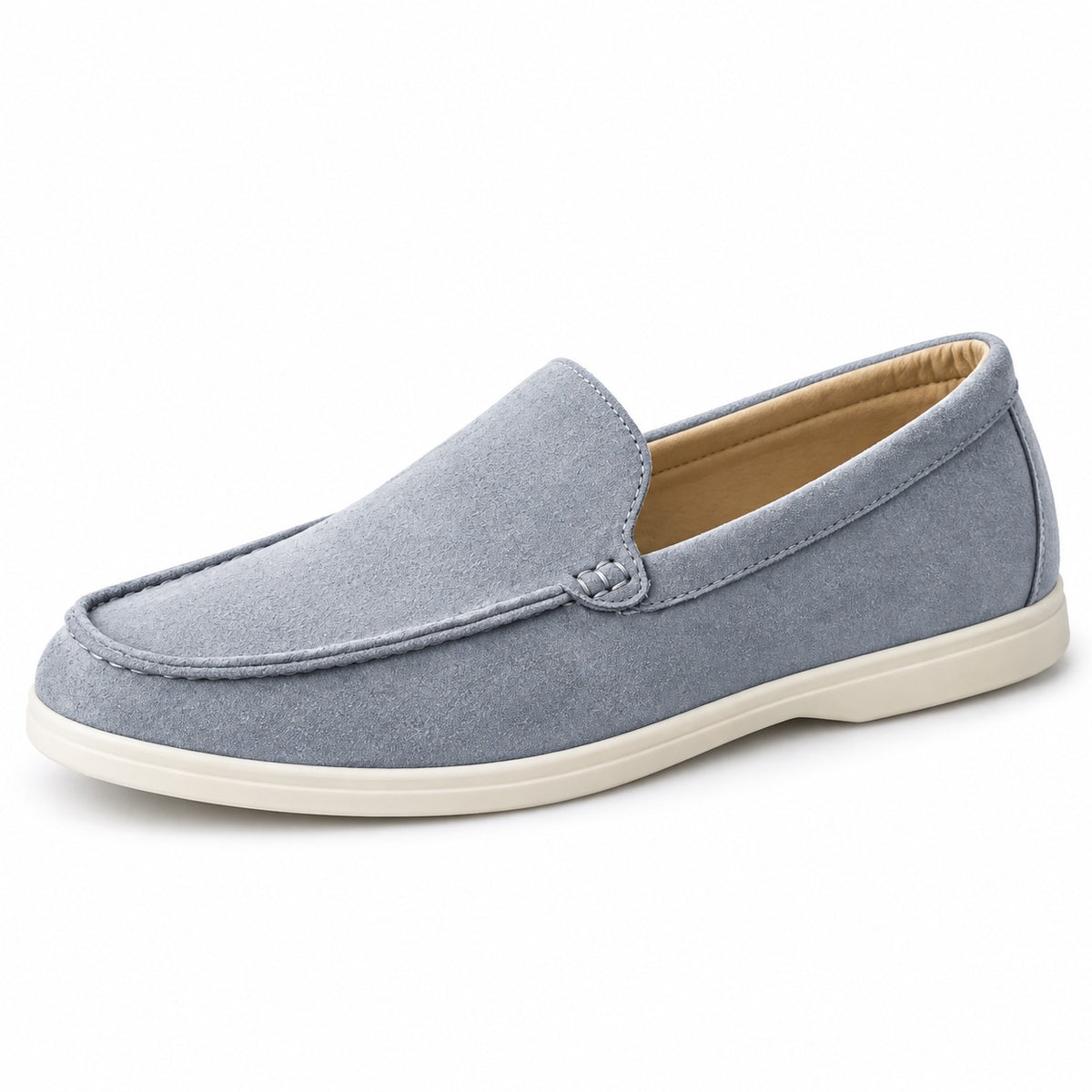 Abraham – Men's Non-Slip Loafers in Light Grey