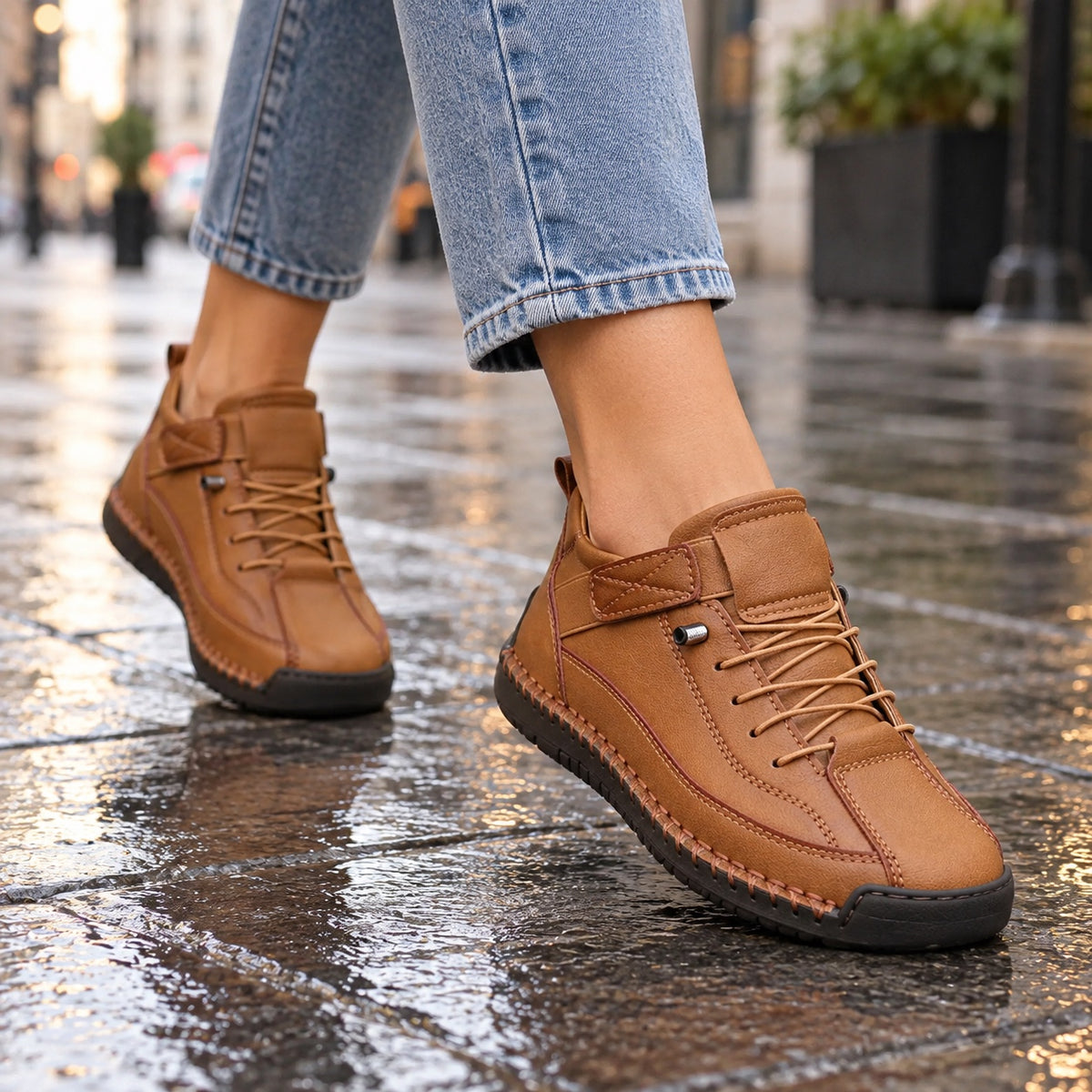 Adrienne – Women's Walking Sneakers, worn on a walk