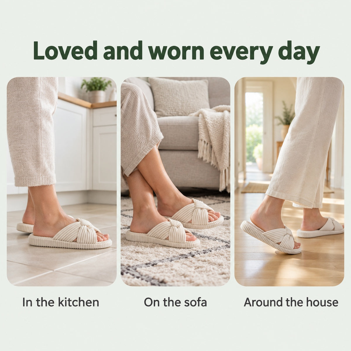 Alberta – Women's Comfort Slippers, worn every day