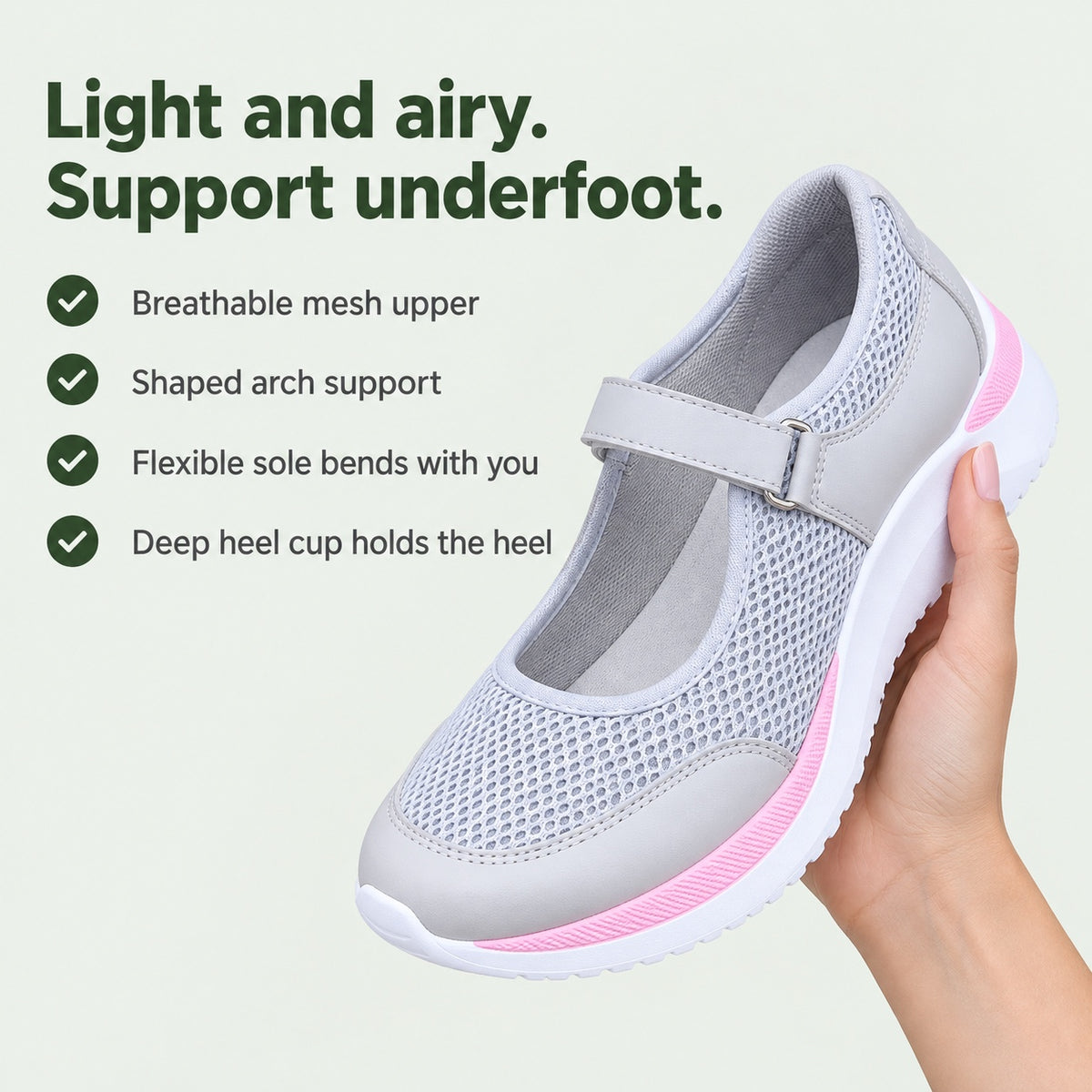 Alice – Women's Arch Support Sneakers, key benefits