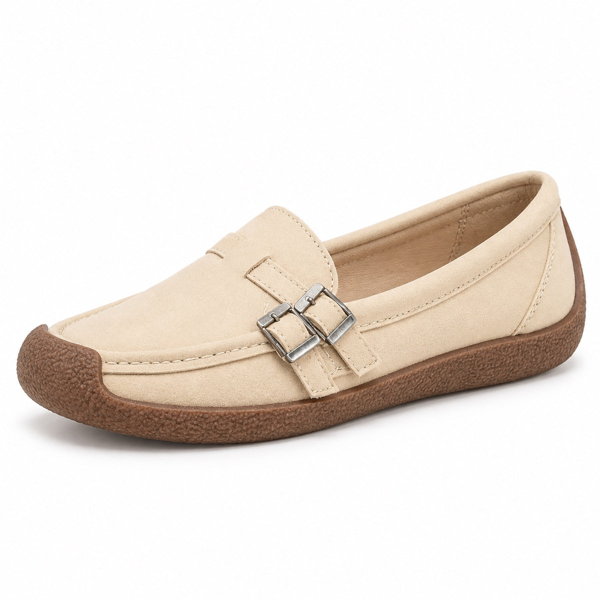 Alyssa – Women's Wide Toe Box Shoes in Beige