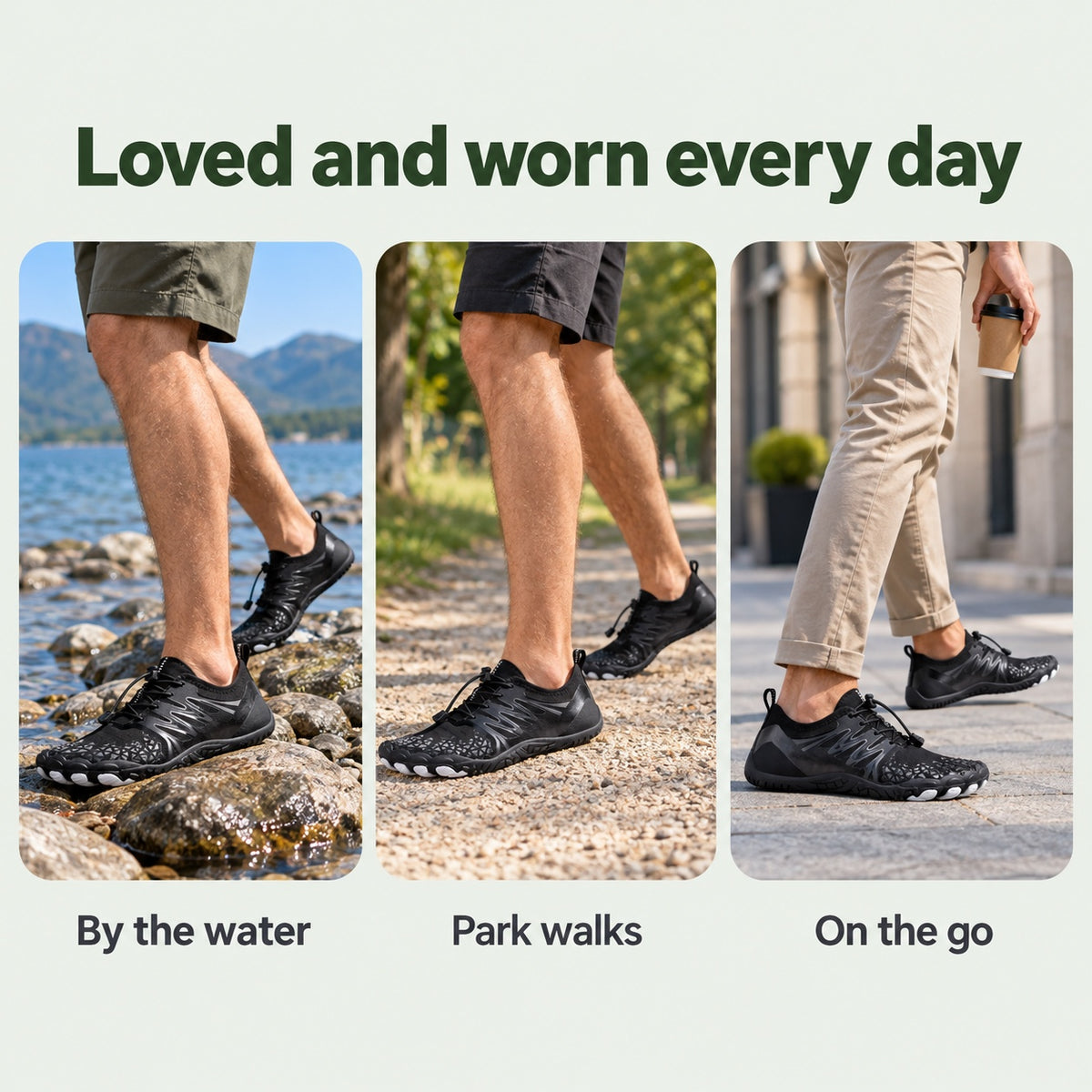 Andrews – Unisex Barefoot Shoes, worn every day