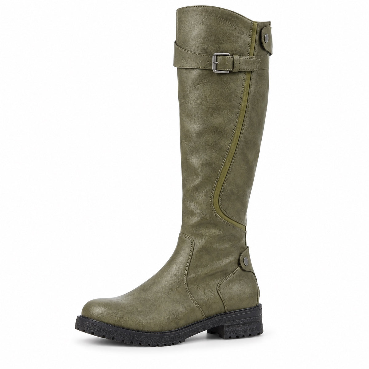 Angie – Women's Wide Calf Boots in Green