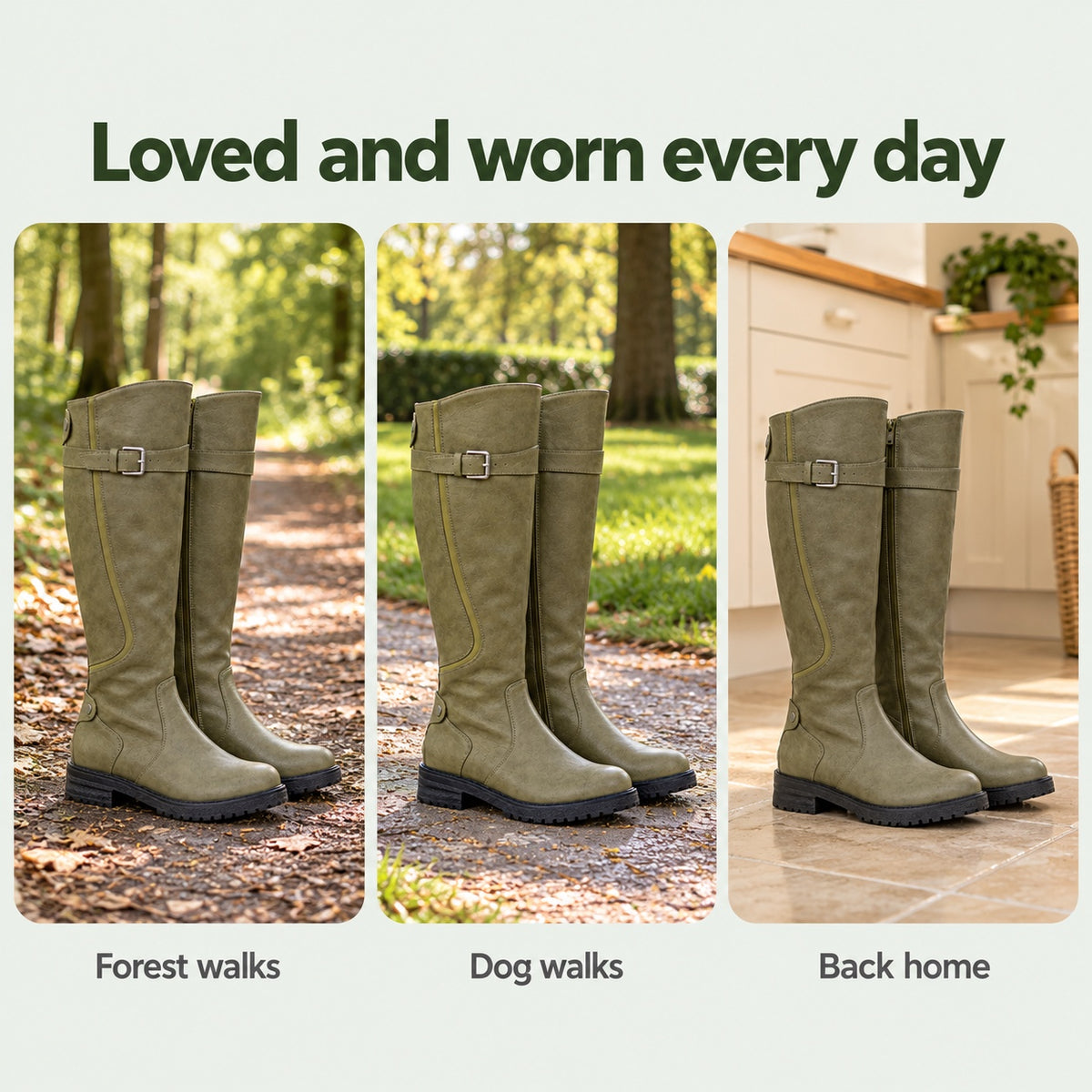 Angie – Women's Wide Calf Boots, worn every day