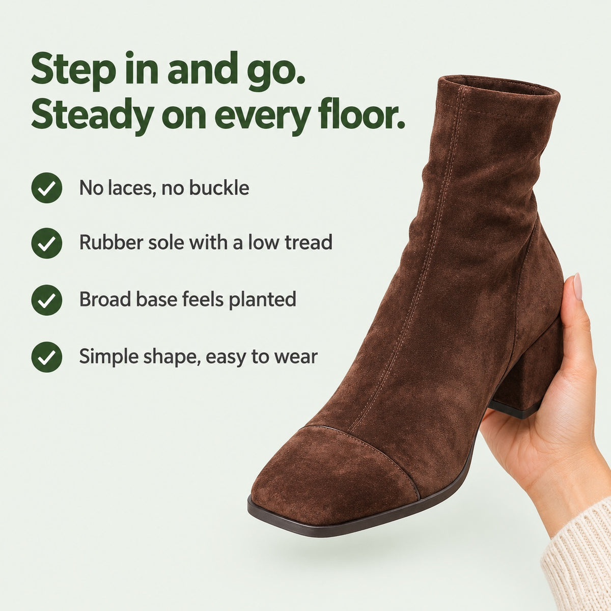 Annette – Women's Comfort Boots, key benefits
