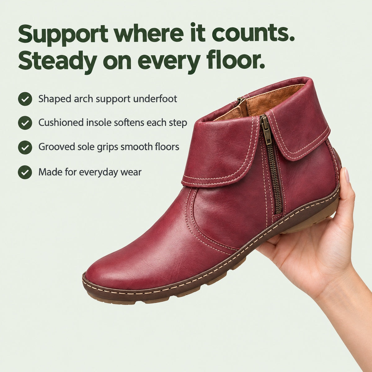 Ashby – Unisex Comfort Boots, key benefits