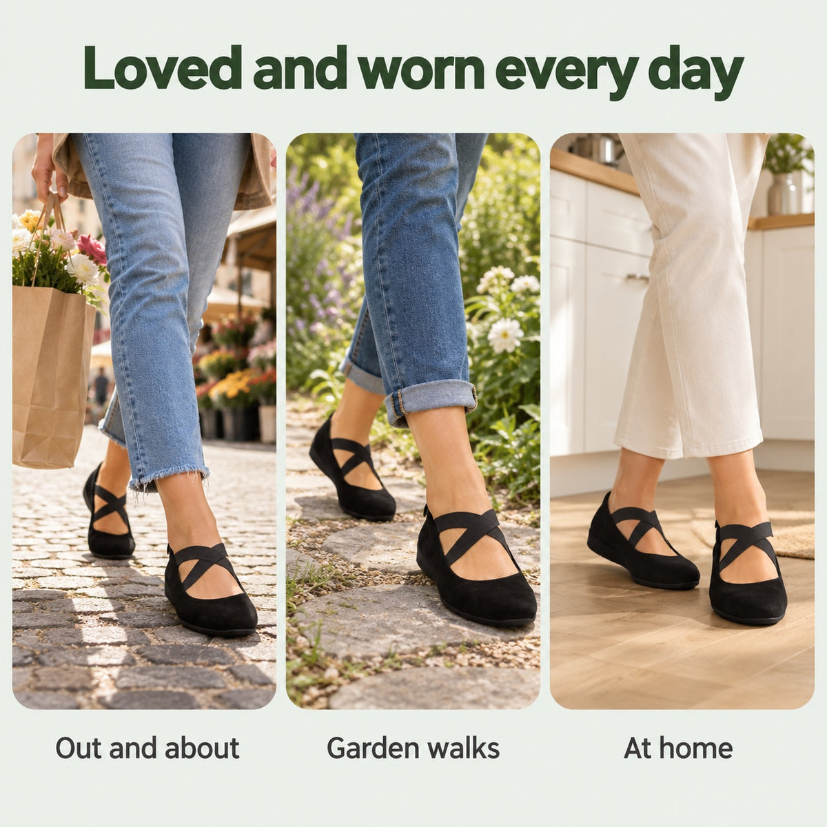Audrey – Women's Arch Support Flats, worn every day