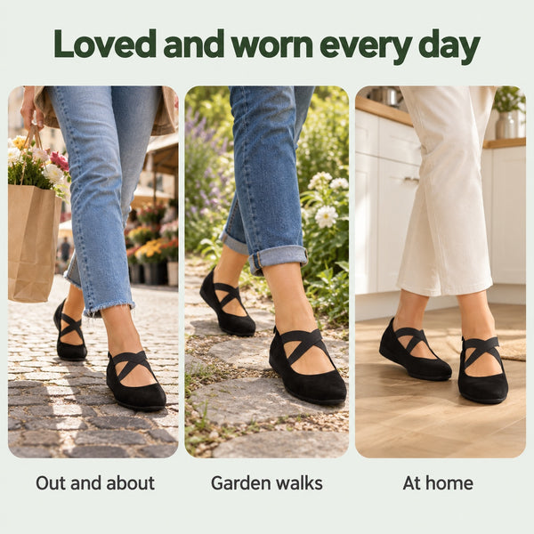 Audrey – Women's Arch Support Flats, worn every day