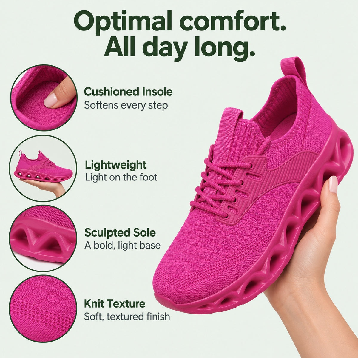 Baker – Unisex Orthopedic Sneakers, features