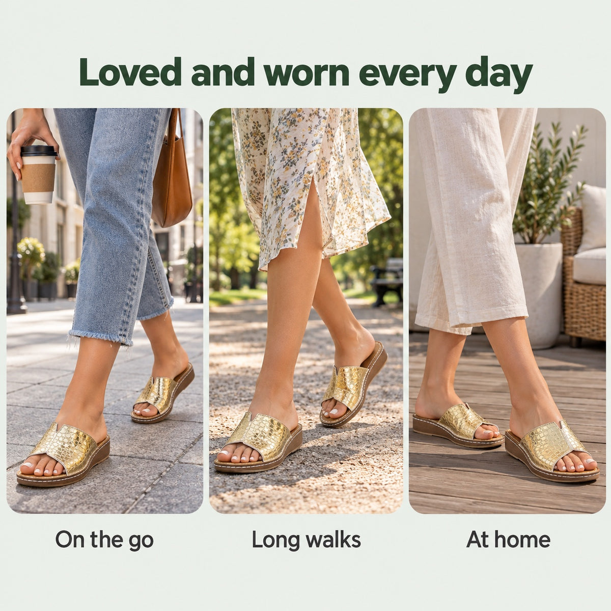 Barber – Unisex Wide Toe Box Sandals, worn every day