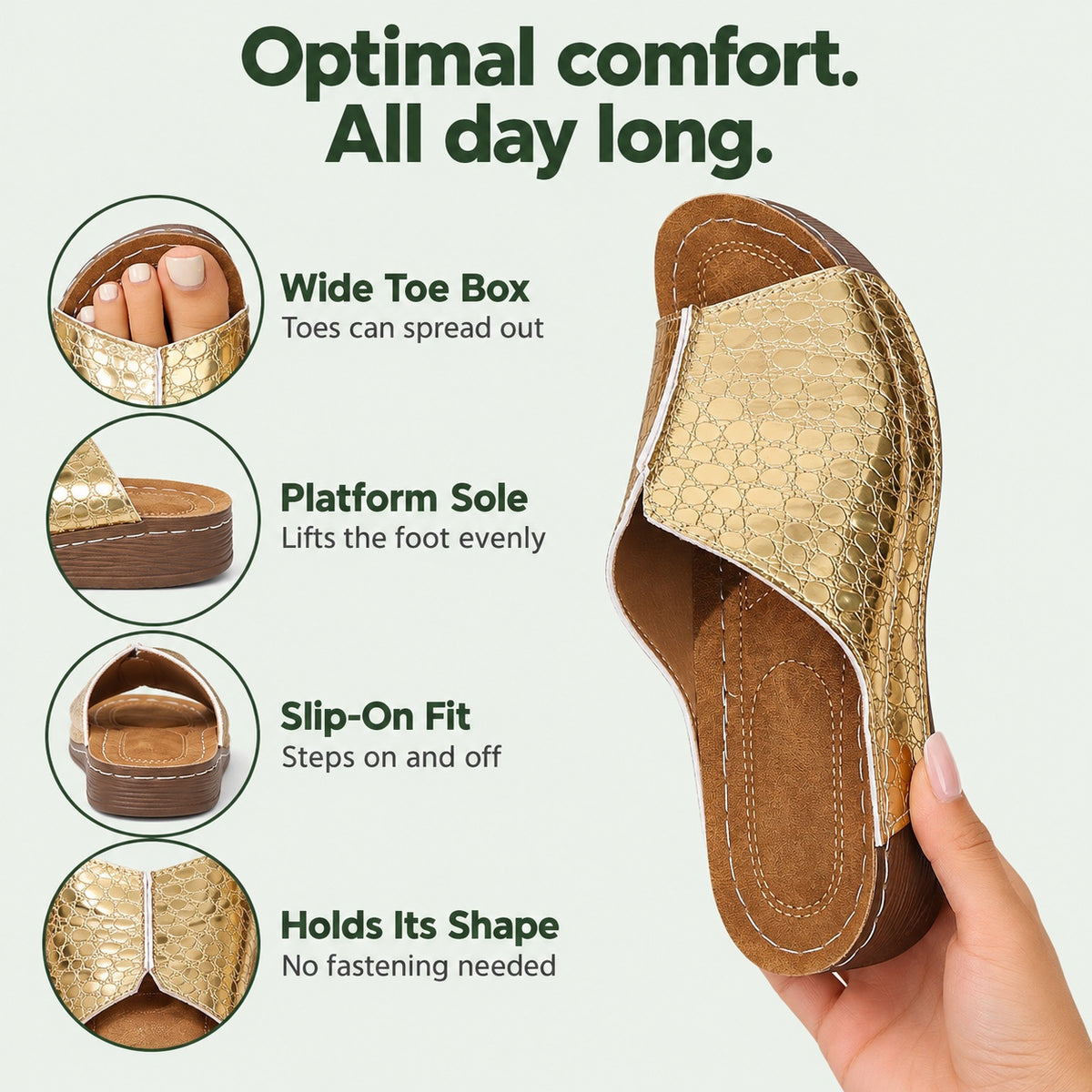 Barber – Unisex Wide Toe Box Sandals, features