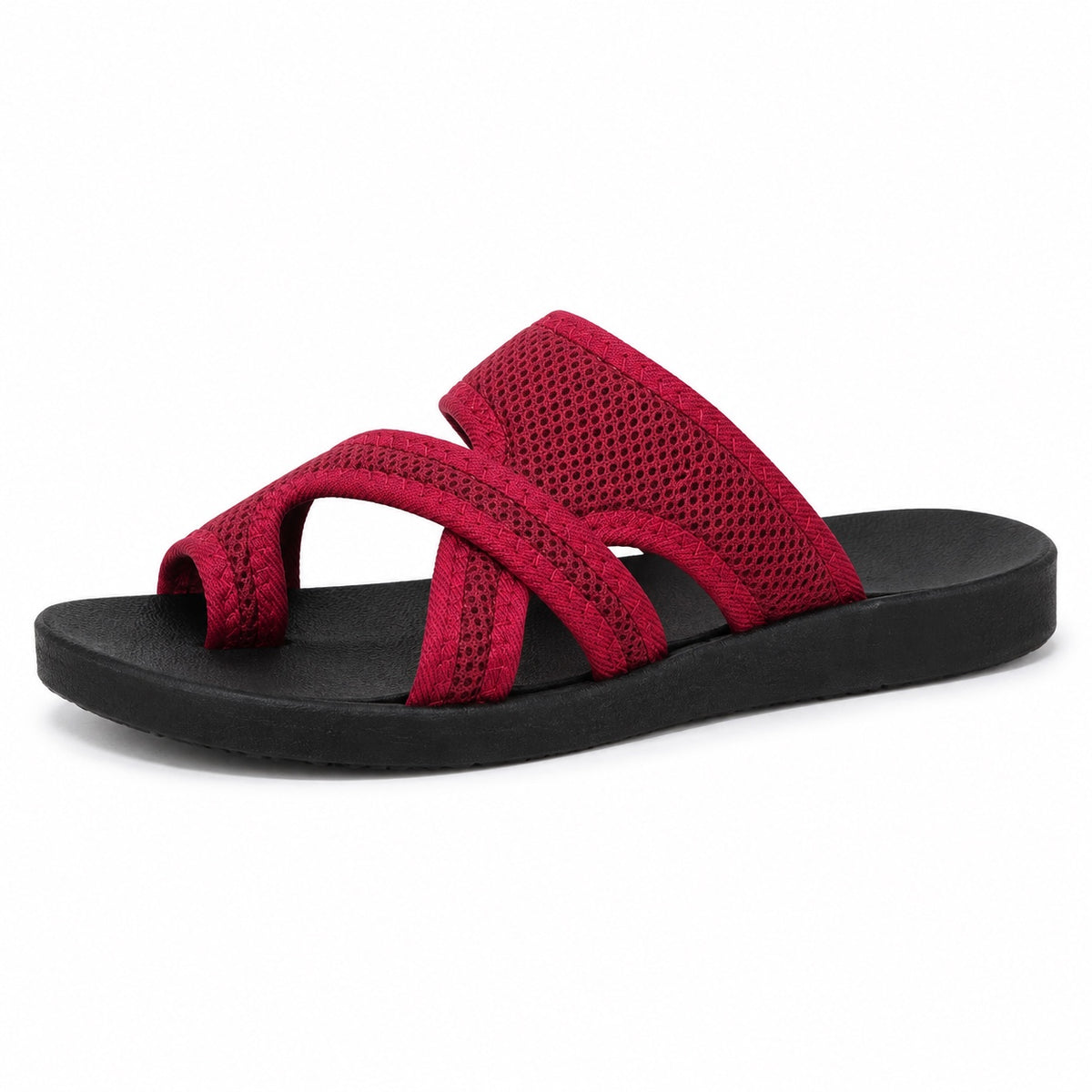 Barker – Unisex Wide Toe Box Sandals in Red