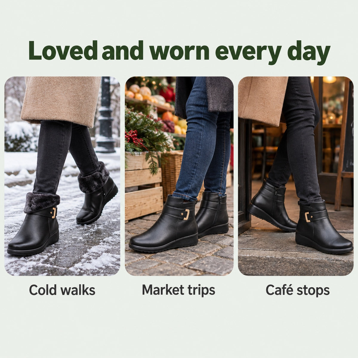 Beatrice – Women's Comfort Boots, worn every day