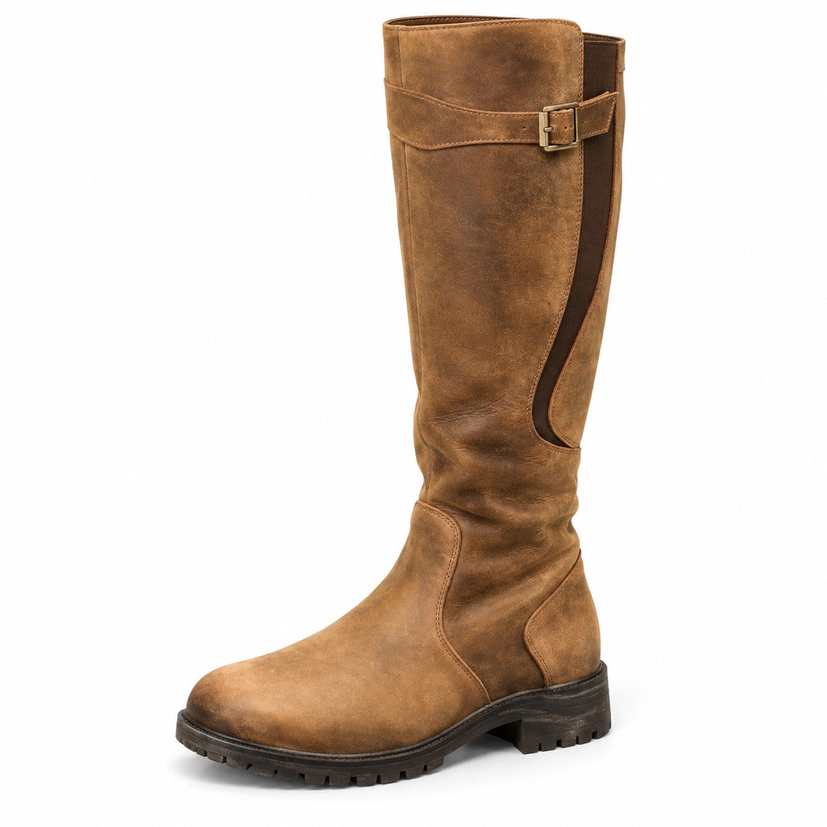 Belinda – Women's Wide Calf Boots in Brown