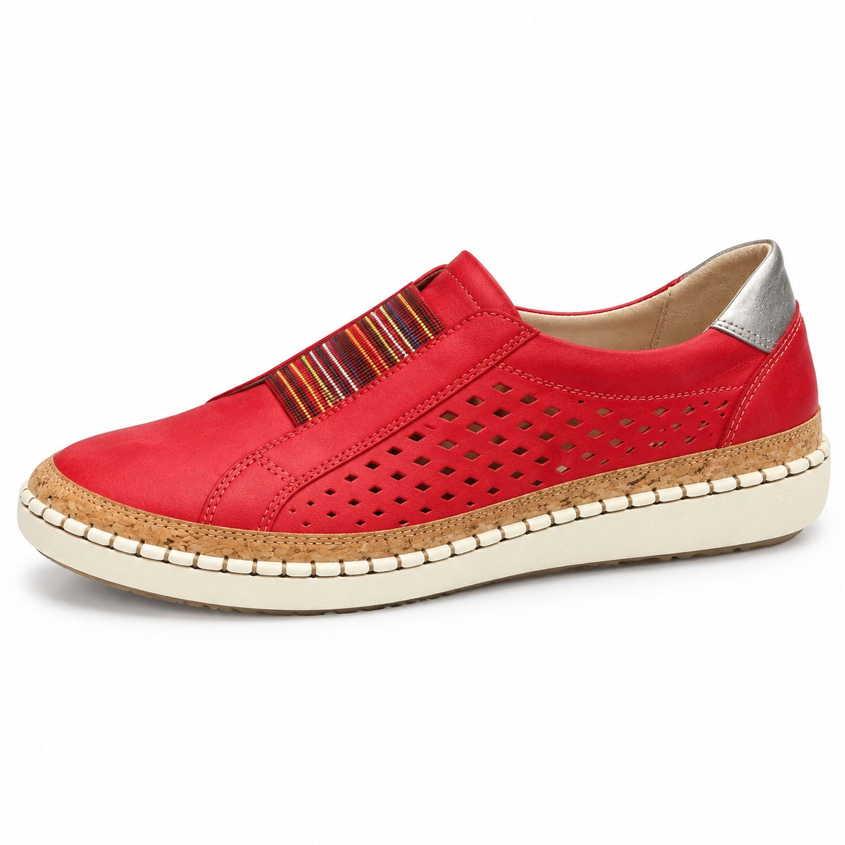 Bertha – Women's Arch Support Sneakers in Red