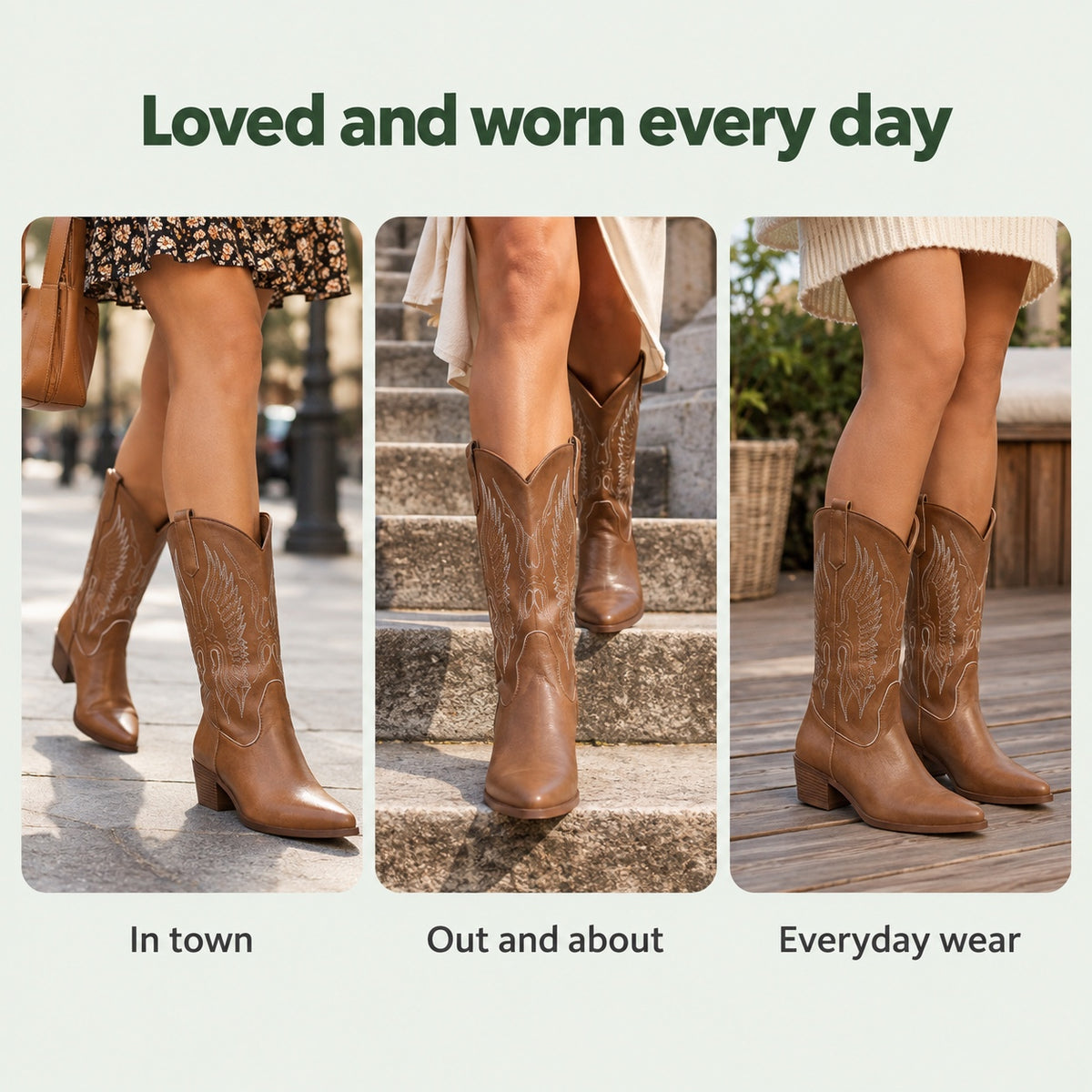Beth – Women's Wide Calf Boots, worn every day
