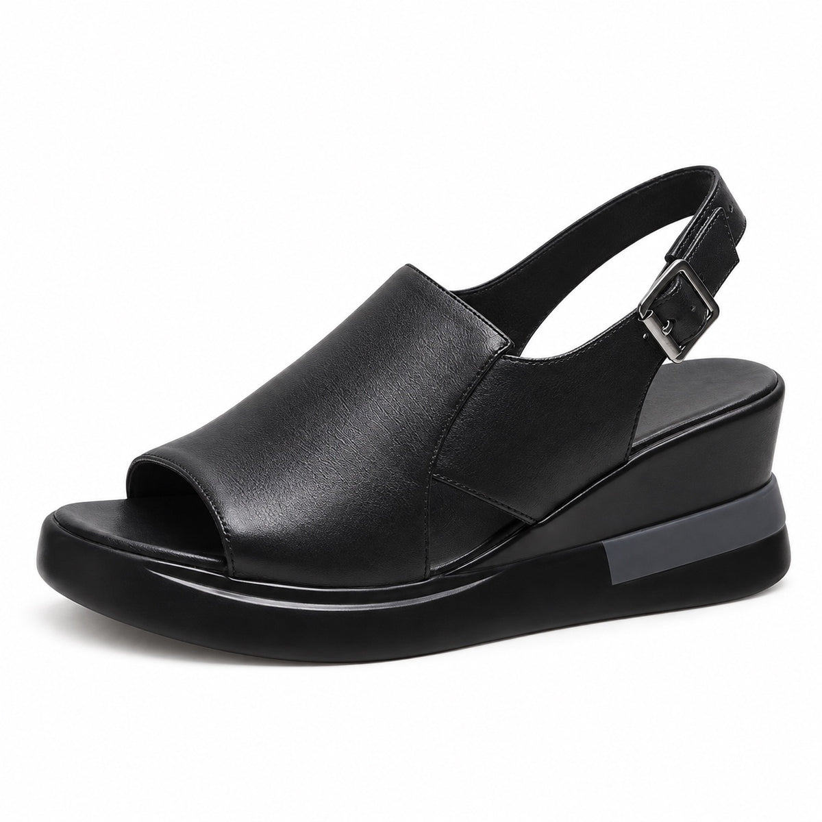 Beulah – Women's Wide Toe Box Sandals in Black