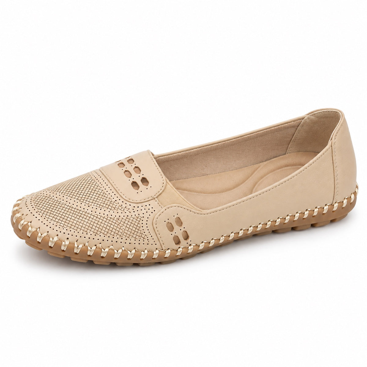 Beverly – Women's Arch Support Shoes in Beige