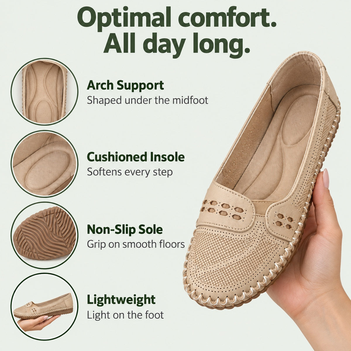 Beverly – Women's Arch Support Shoes, features