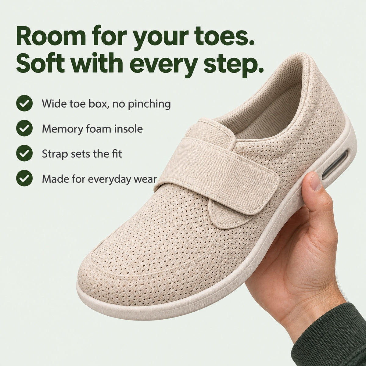 Black – Unisex Wide Toe Box Shoes, key benefits