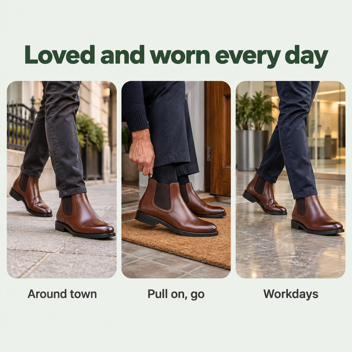 Bowen – Unisex Comfort Boots, worn every day