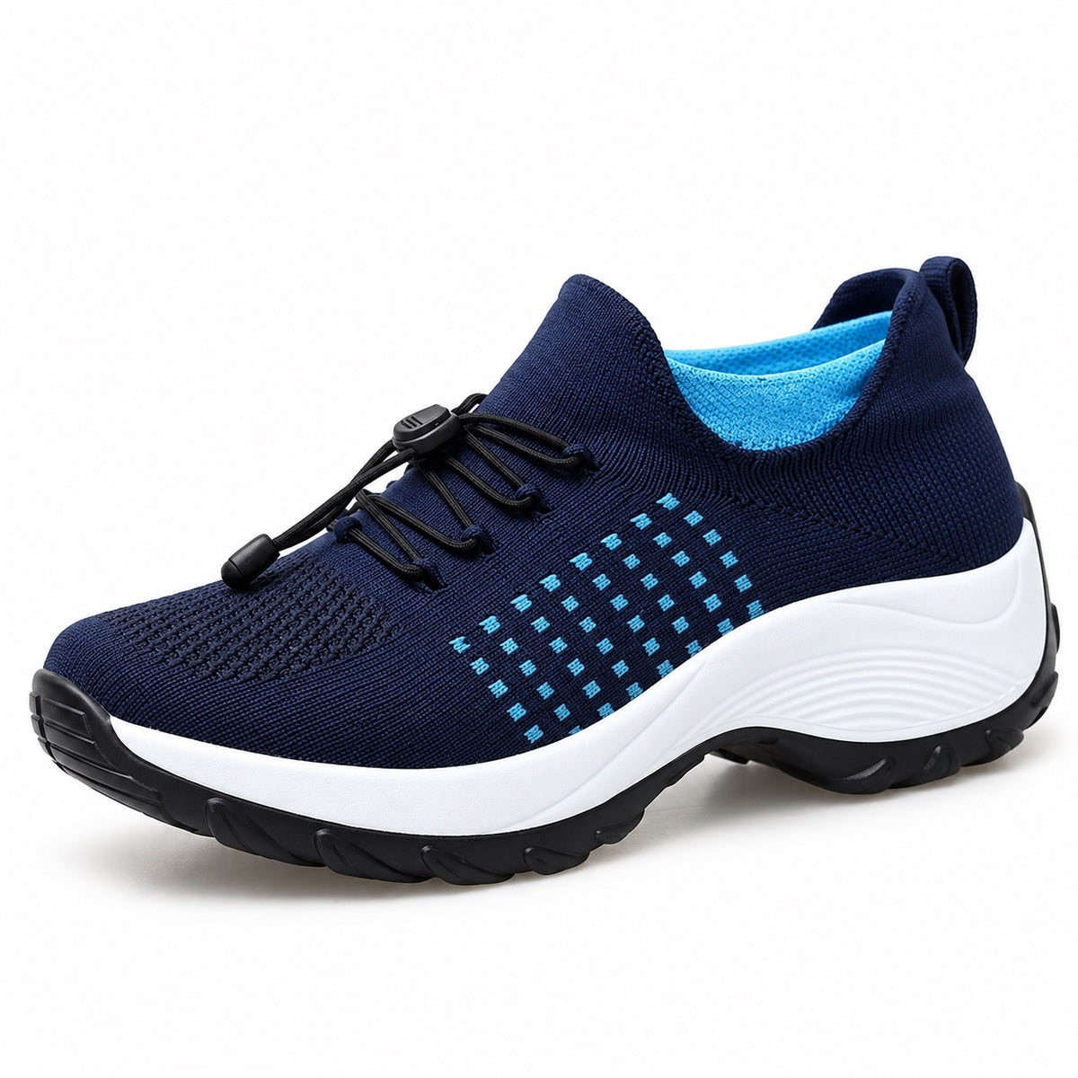 Bowman – Unisex Plantar Fasciitis Shoes in White Blue