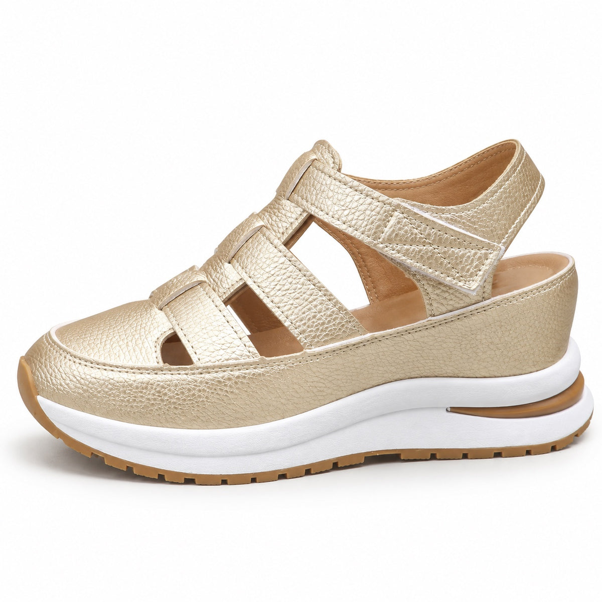 Briggs – Unisex Walking Sneakers in Gold