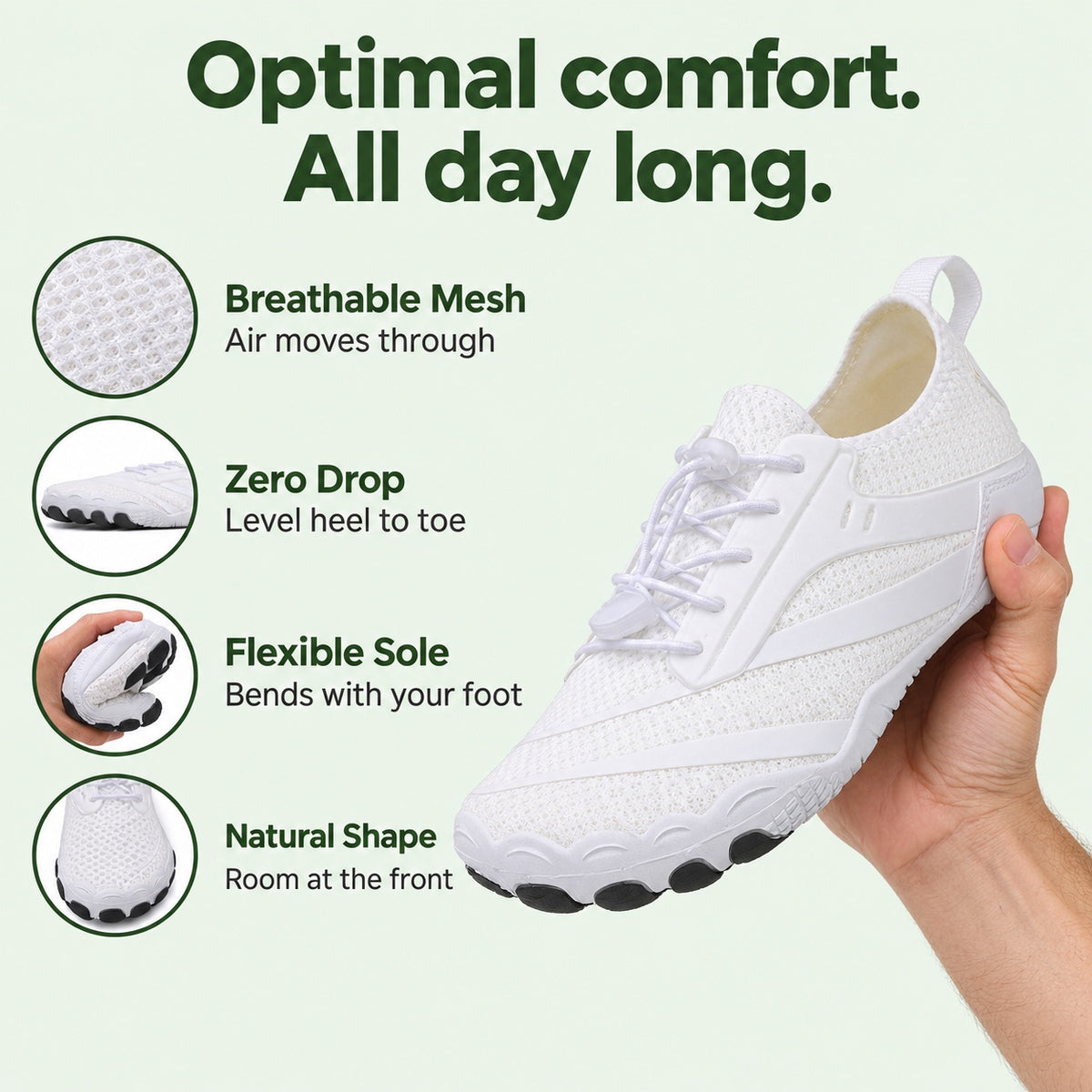 Burke – Unisex Barefoot Shoes, features