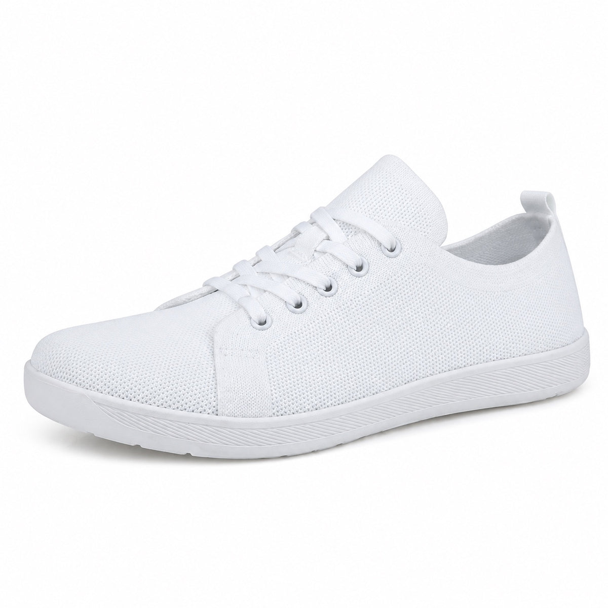 Burns – Unisex Wide Toe Box Sneakers in White