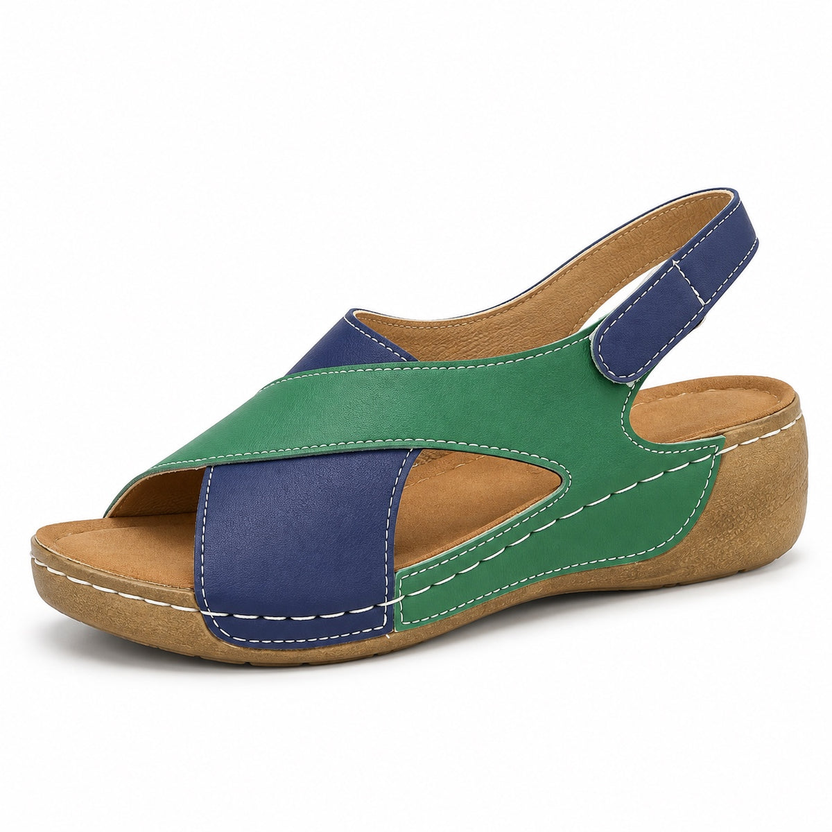 Bush – Unisex Comfortable Sandals in Green and Blue