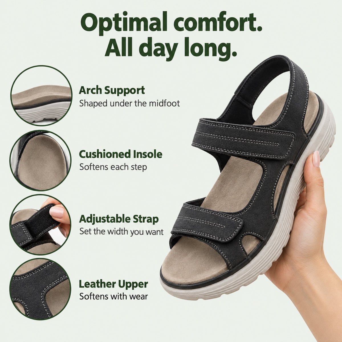 Butler – Unisex Comfortable Sandals, features