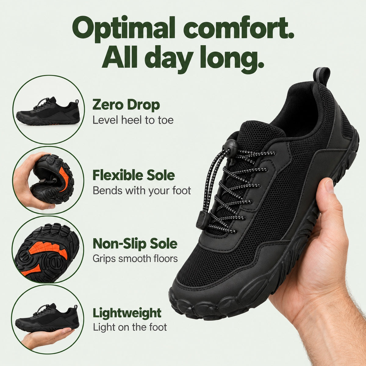 Callan – Unisex Barefoot Shoes, features