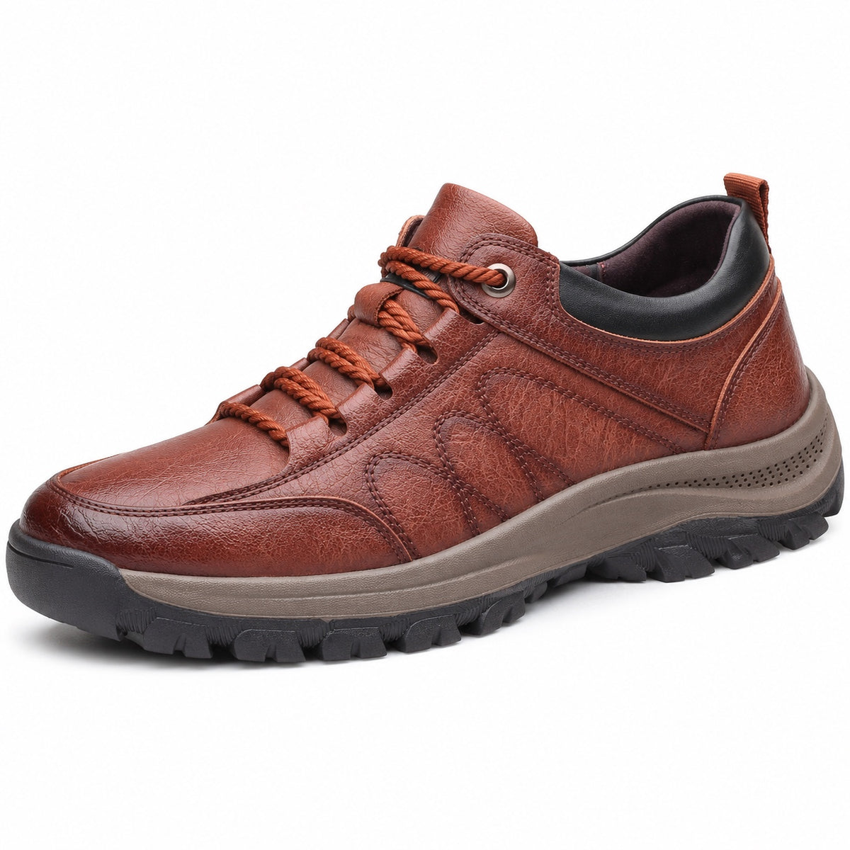 Calvin – Men's Orthopedic Shoes in Maroon