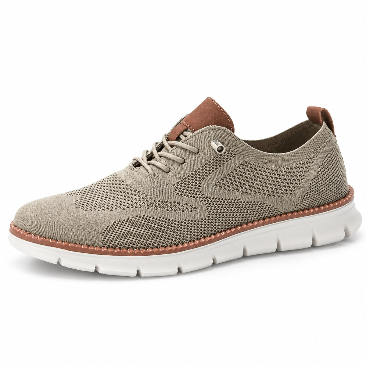 Carlton – Men's Wide Toe Box Sneakers in Beige