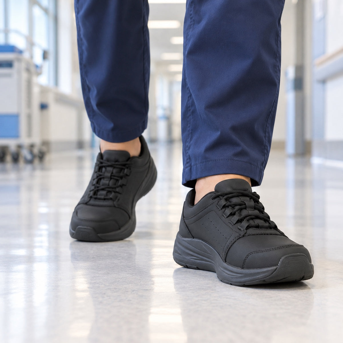Carr – Unisex Nursing Shoes, worn on a walk