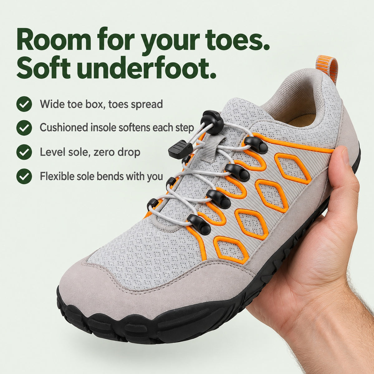 Carter – Unisex Barefoot Shoes, key benefits