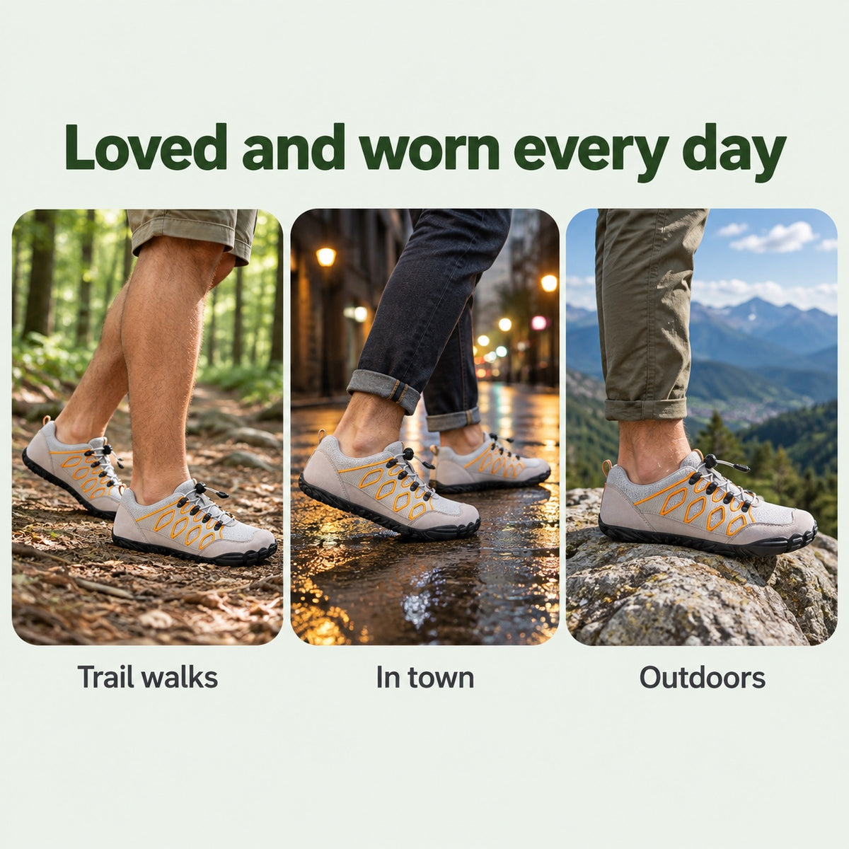 Carter – Unisex Barefoot Shoes, worn every day