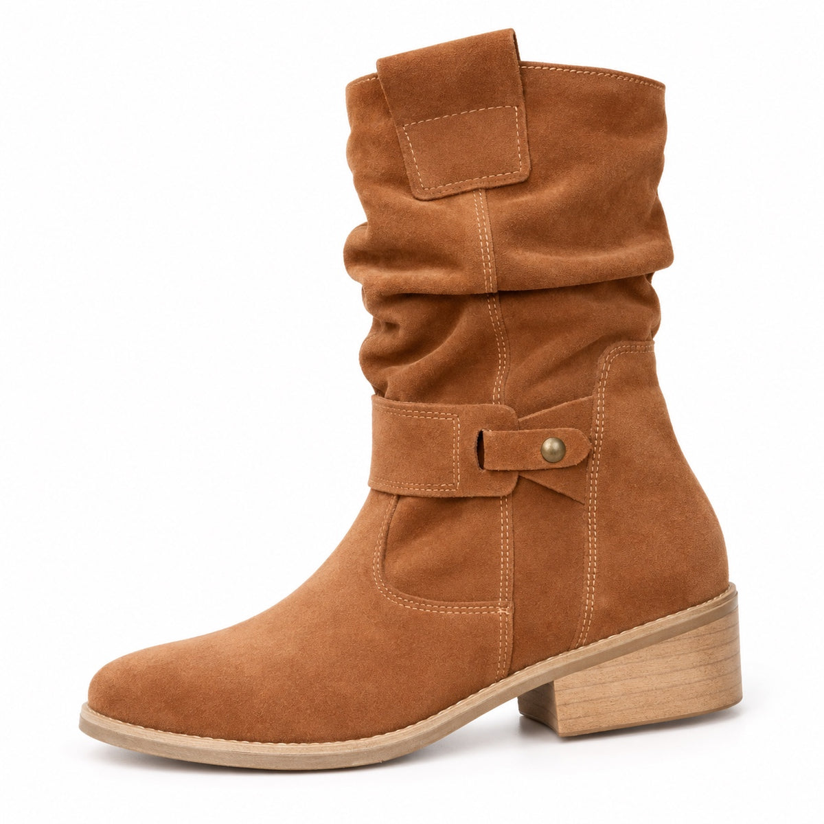 Cassandra – Women's Wide Calf Boots in Brown
