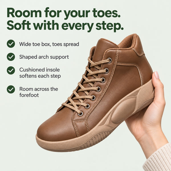 Cecilia – Women's Plantar Fasciitis Sneakers, key benefits