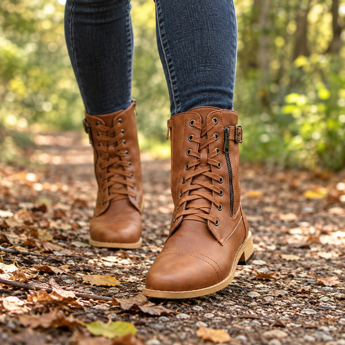 Charlene – Women's Comfort Boots, worn on a walk