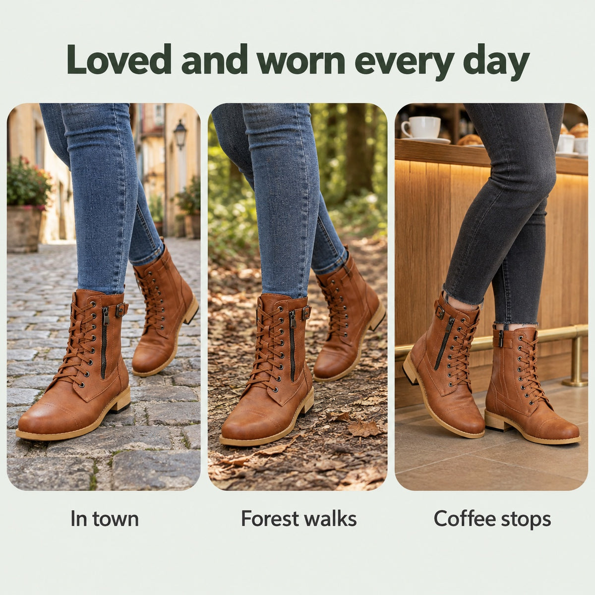 Charlene – Women's Comfort Boots, worn every day