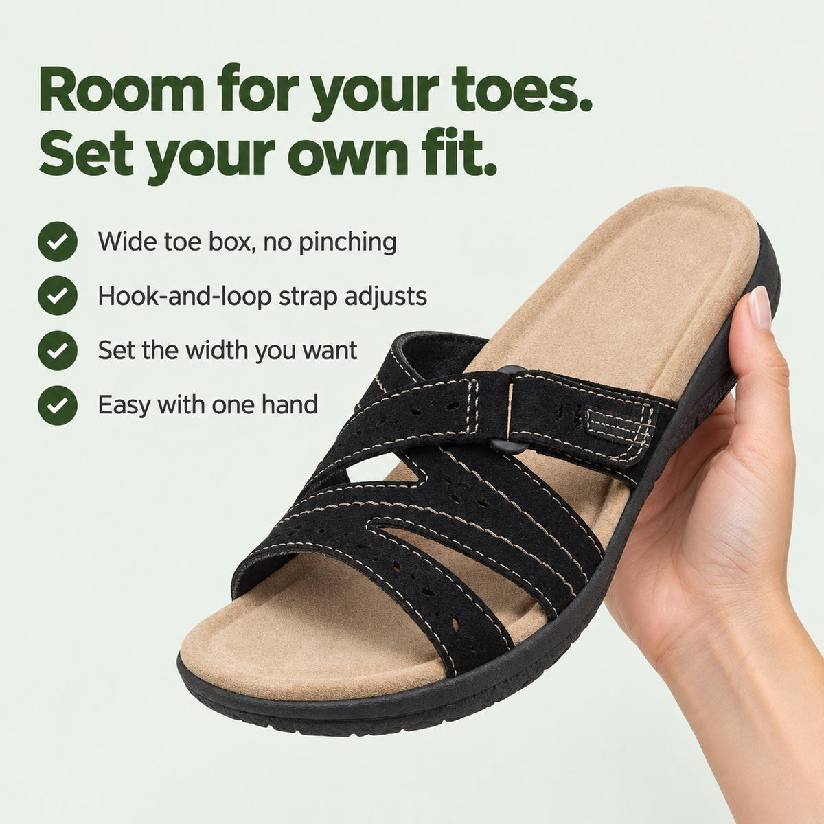 Christy – Women's Wide Toe Box Sandals, key benefits