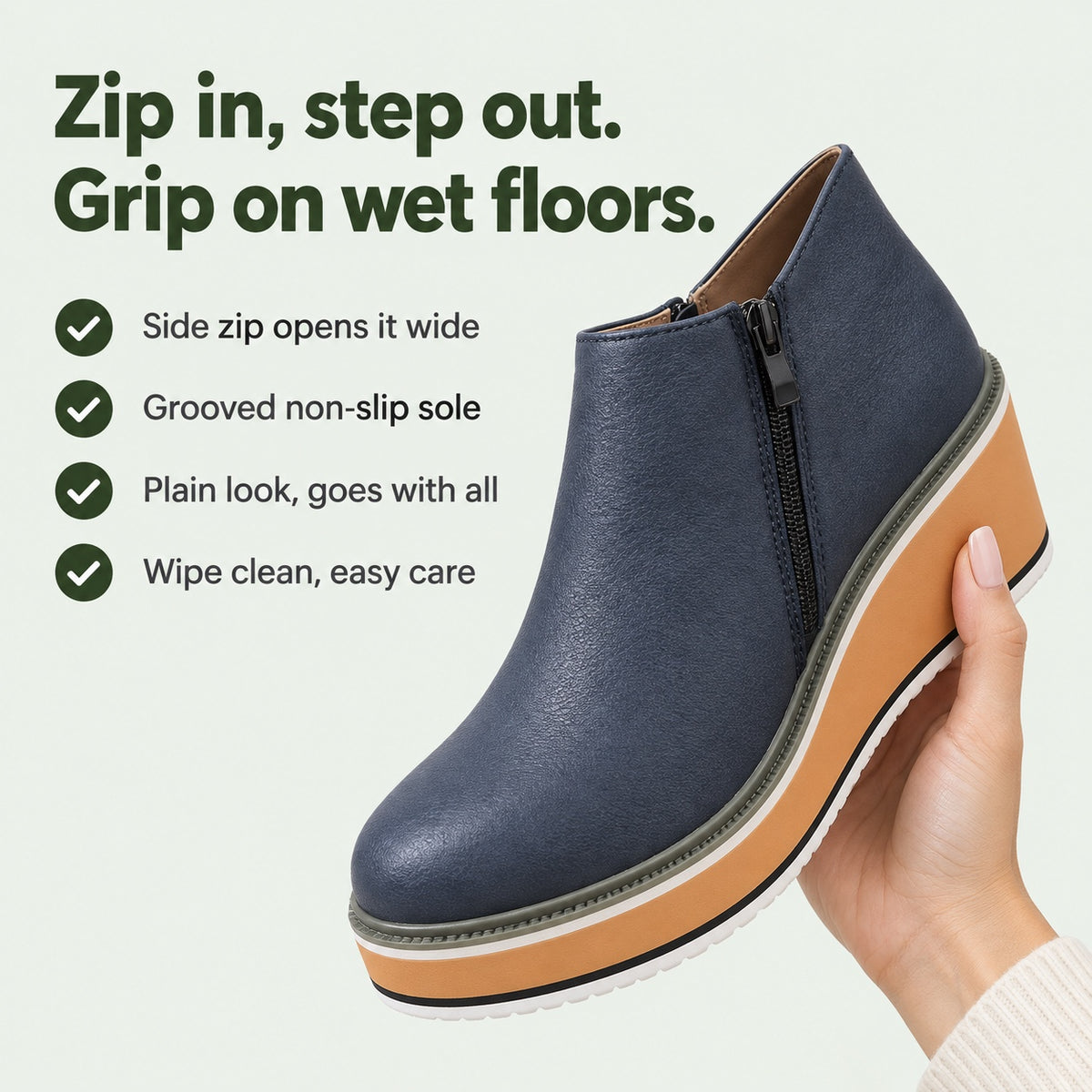 Claire – Women's Non-Slip Shoes, key benefits