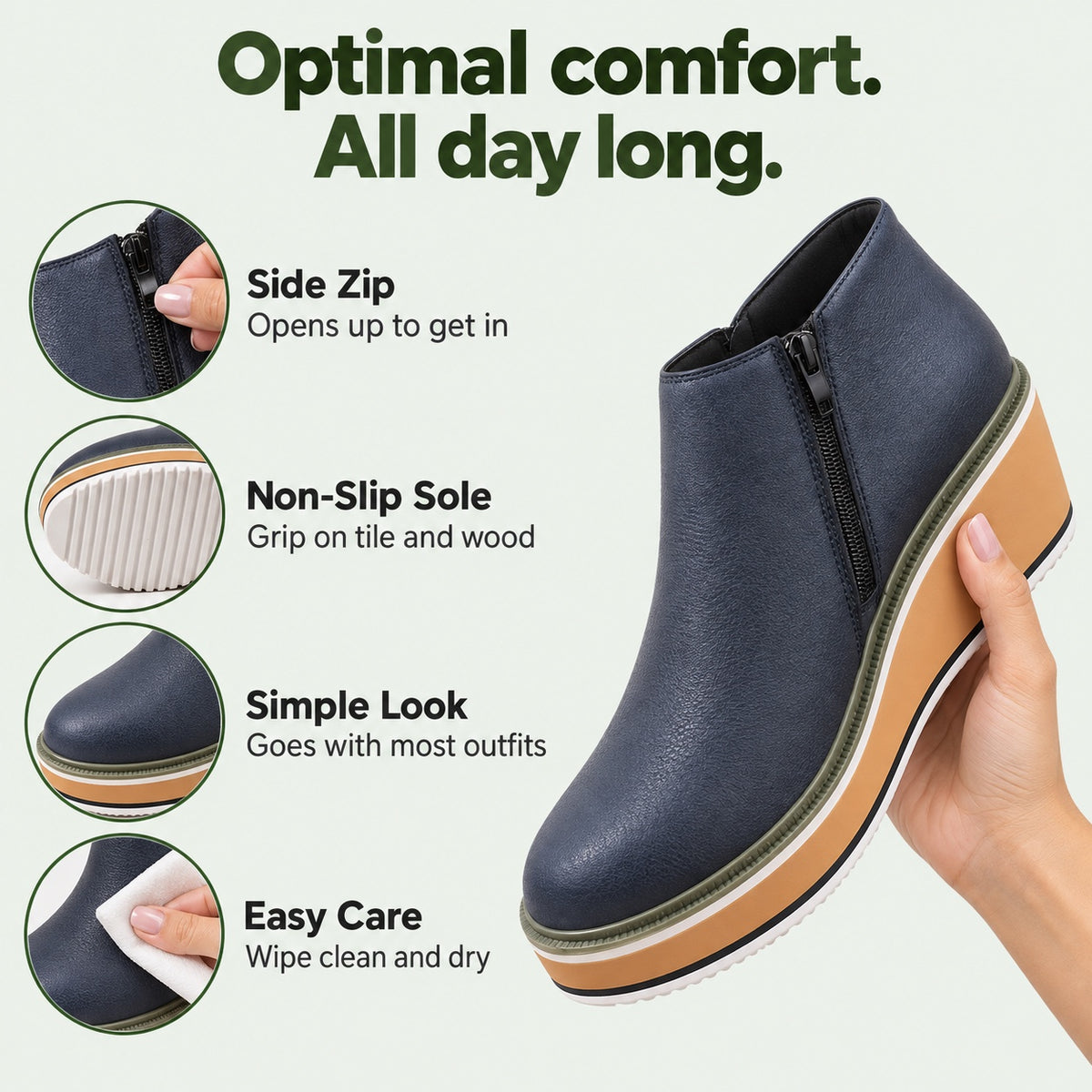 Claire – Women's Non-Slip Shoes, features