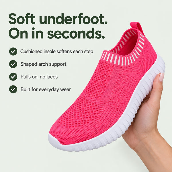 Clara – Women's Plantar Fasciitis Sneakers, key benefits