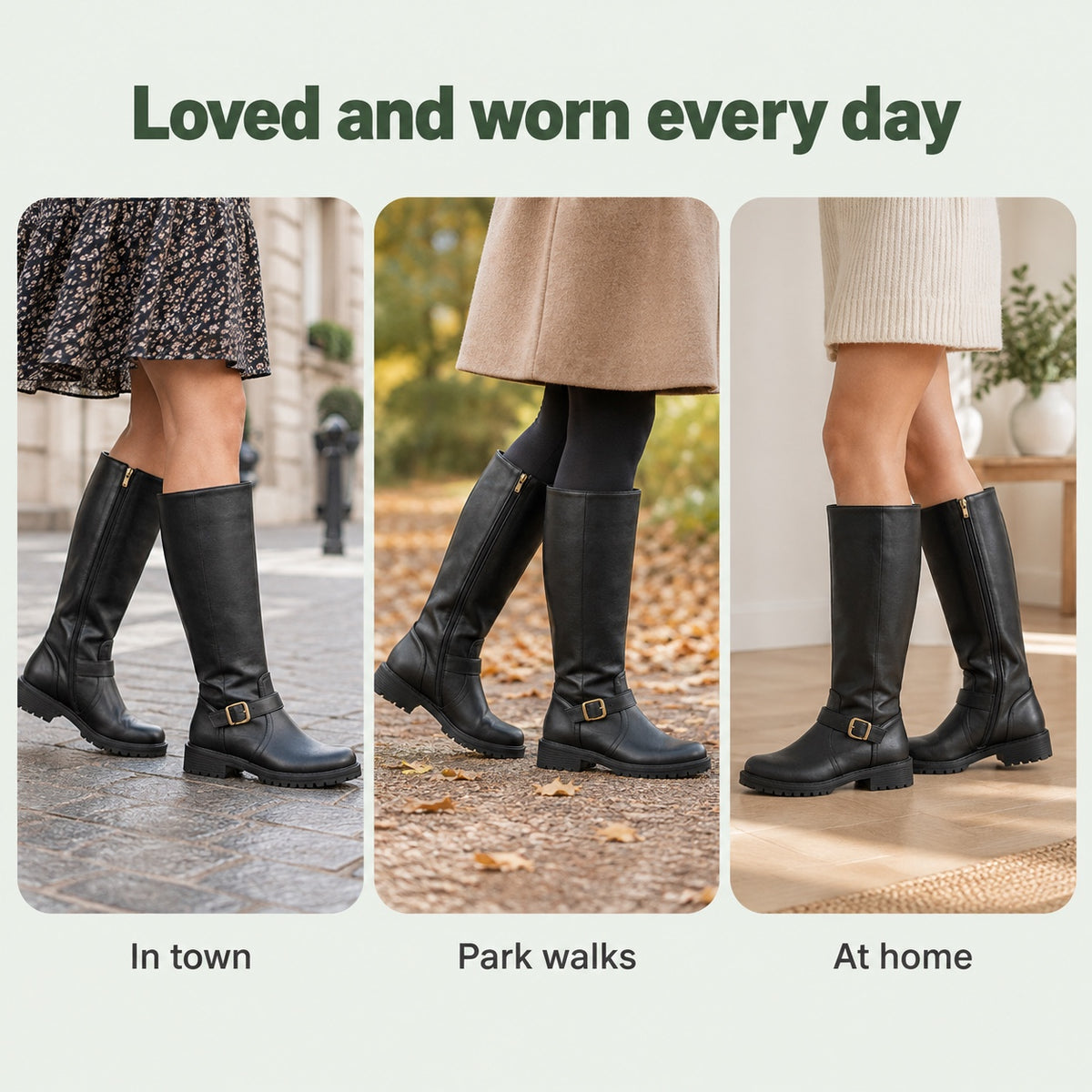 Cobb – Unisex Wide Calf Boots, worn every day