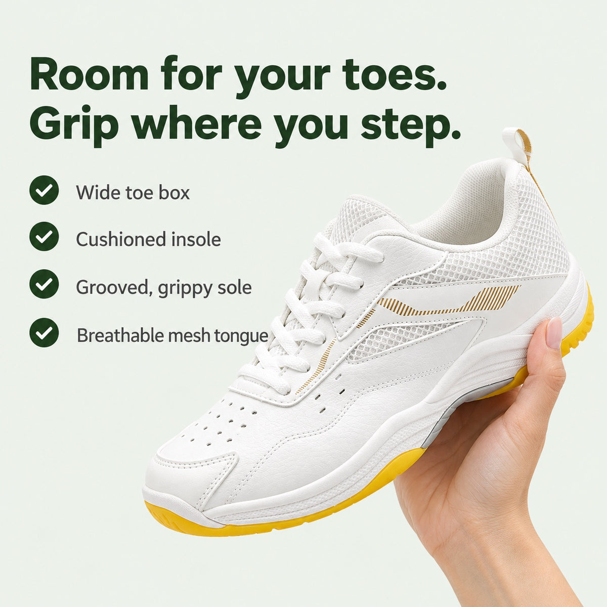 Cohen – Unisex Wide Toe Box Shoes, key benefits