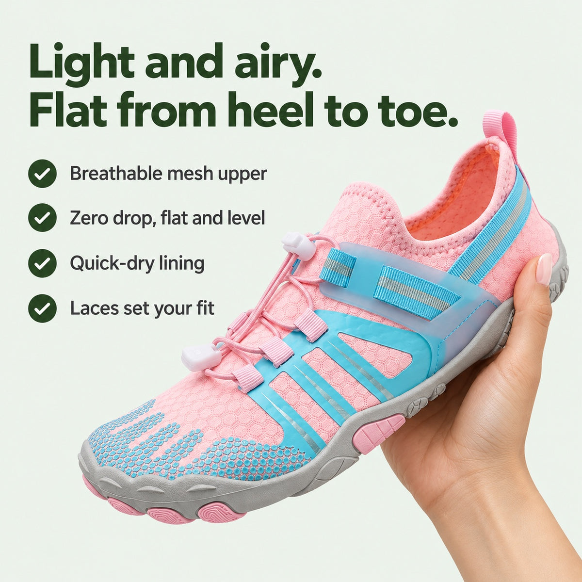 Constance – Women's Barefoot Shoes, key benefits