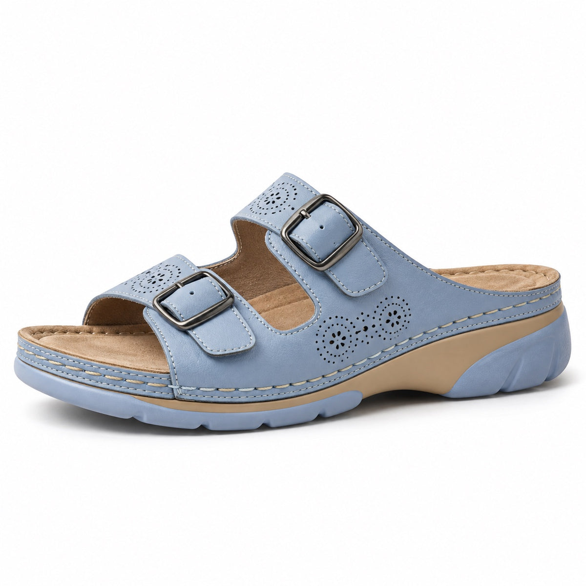 Curry – Unisex Comfortable Sandals in Powder Blue
